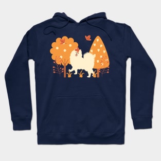 Cute Samoyed Dog in Autumn Hoodie